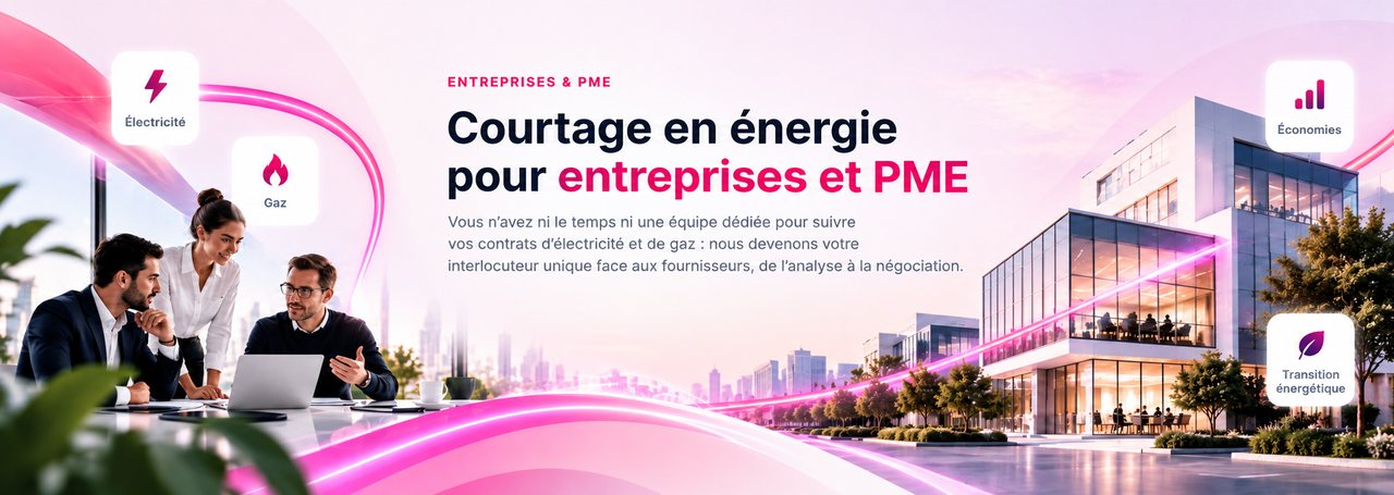 Courtage en énergie pour entreprises et PME – Clear Énergie