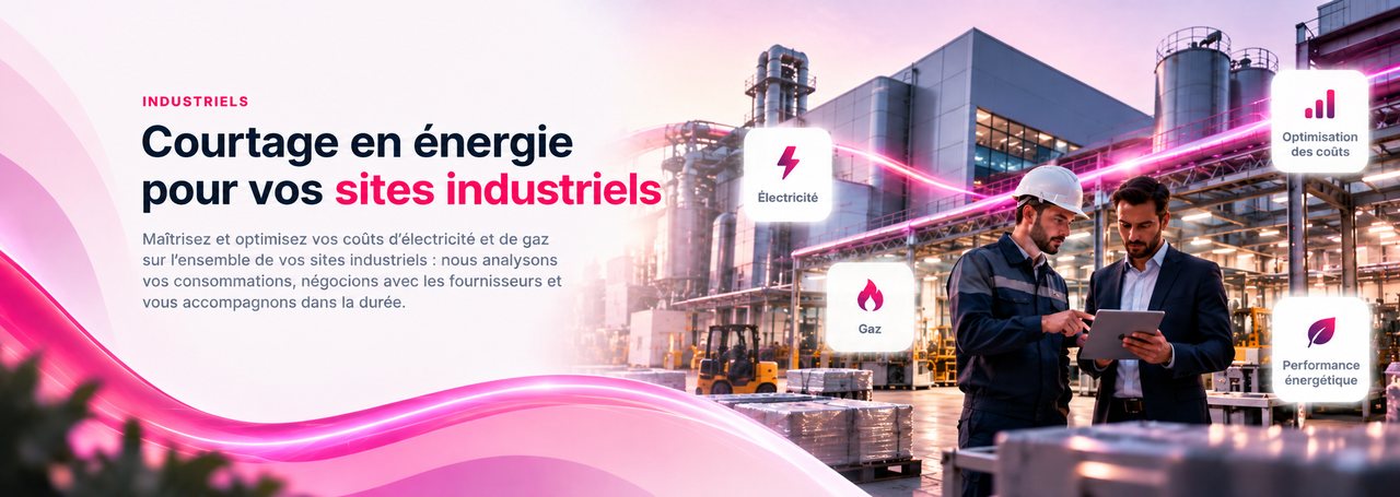 Courtage en énergie pour sites industriels – Clear Énergie